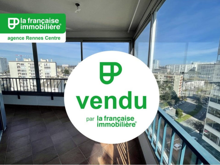 VENDU PAR L’AGENCE ! Appartement Rennes quartier Bourg L’Evesque, dernier étage, 5 pièces de 84.61 m2 avec cave, loggia et garage - LFI-CENTRE-A-9841