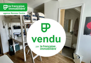 VENDU PAR L’AGENCE ! Appartement à vendre Rennes quartier des halles, studio en dernier étage de 11.87 m2 carrez et de 13.8m² en surfaces utiles - LFI-CENTRE-C-9860