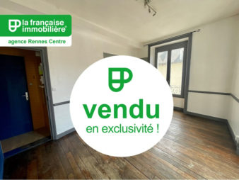 VENDU PAR L’AGENCE EN EXCLUSIVITE ! Appartement Rennes Centre-ville, Secteur des Halles – 2 pièces de 36.96 m² exposé Sud-Ouest