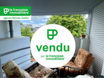 A Vendre Appartement Rennes Centre-Ville – Chézy Dinan –  T2 bis de 42.31 m2 – Deux balcons