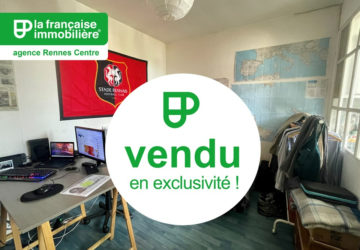 VENDU PAR L’AGENCE EN EXCLUSIVITE ! Appartement Rennes Type 1 – 14.03m² carrez et 20.55m²  au sol – Quartier Place de Bretagne - LFI-CENTRE-B-11572