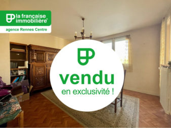 VENDU PAR L’AGENCE EN EXCLUSIVITE ! Appartement Rennes Centre ville, Anatole France, 3 pièces, 53.35 m² carrez et 55.33m² au sol, garage, loggia, cave