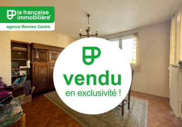 VENDU PAR L’AGENCE EN EXCLUSIVITE ! Appartement Rennes Centre ville, Anatole France, 3 pièces, 53.35 m² carrez et 55.33m² au sol, garage, loggia, cave - LFI-CENTRE-B-11670