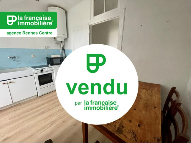 VENDU PAR L’AGENCE ! Appartement Rennes Centre-ville, Chézy-Dinan – 2 pièces situé en dernier étage, de 43.05 m²  carrez et de 55.29m² en utiles – Rue de Dinan - LFI-CENTRE-B-11763