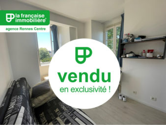 VENDU PAR L’AGENCE EN EXCLUSIVITE ! Studio Rennes – Centre historique – 15.24 m² en carrez et 17,64m² – 2ème étage – Ascenseur – Appartement loué