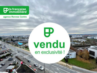 VENDU EN EXCLUSIVITE ! Appartement Rennes Centre-ville – Villejean – 1 pièces 29.52 m2 – 8ème étage – Exposée Ouest – Loué