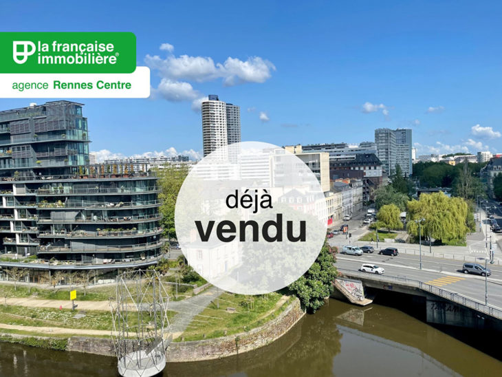 Appartement à vendre, Rennes Centre Ville – Place de Bretagne – Type 2 de 48.02 m² – étage élevé – Cave – Vue Vilaine - LFI-CENTRE-A-13972