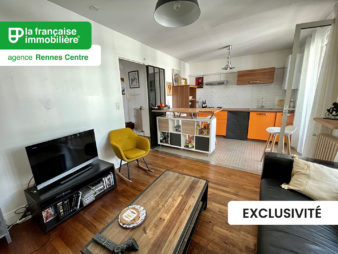 Vendu en exclusivité ! Appartement Rennes Centre ville – Alphonse Guérin – Vélodrome – 3 pièces, 53 m2, loggia et Cave