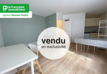 Vendu par nos soins en Exclusivité ! Appartement de type studio à vendre – Rez-de-chaussée – 24.2m² – Terrasse – Pontchaillou – Rennes - LFI-CENTRE-14495